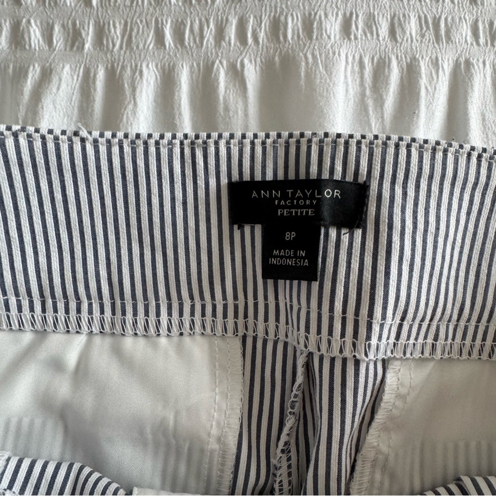 Ann Taylor Women's Striped Capris - Picture 3 of 6